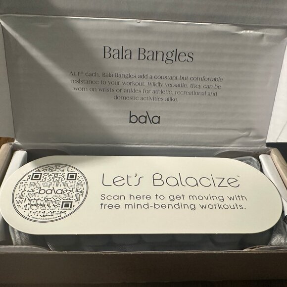 NEW 1LB Bala Bangles Ankle or Wrist Weight in Heather - 2 LBs Total - Picture 4 of 7